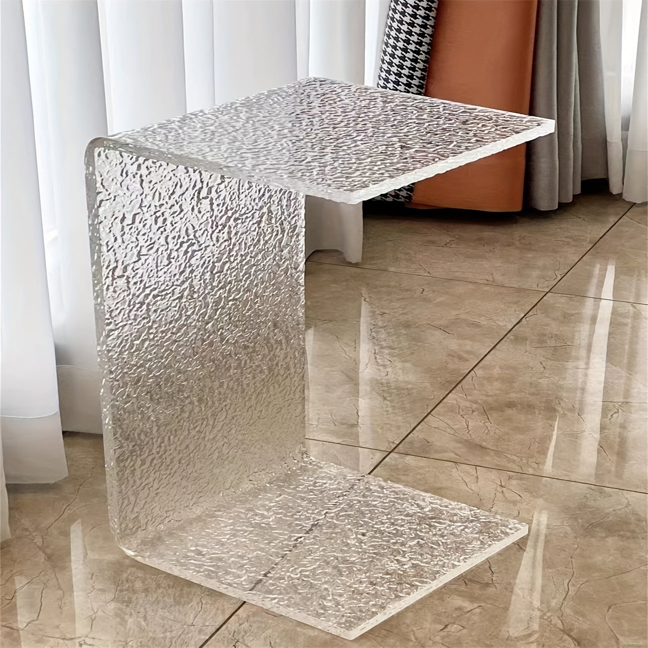 Acrylic Modern and Simple Side Table, Fashionable Coffee Table for Home, Office and Study Room