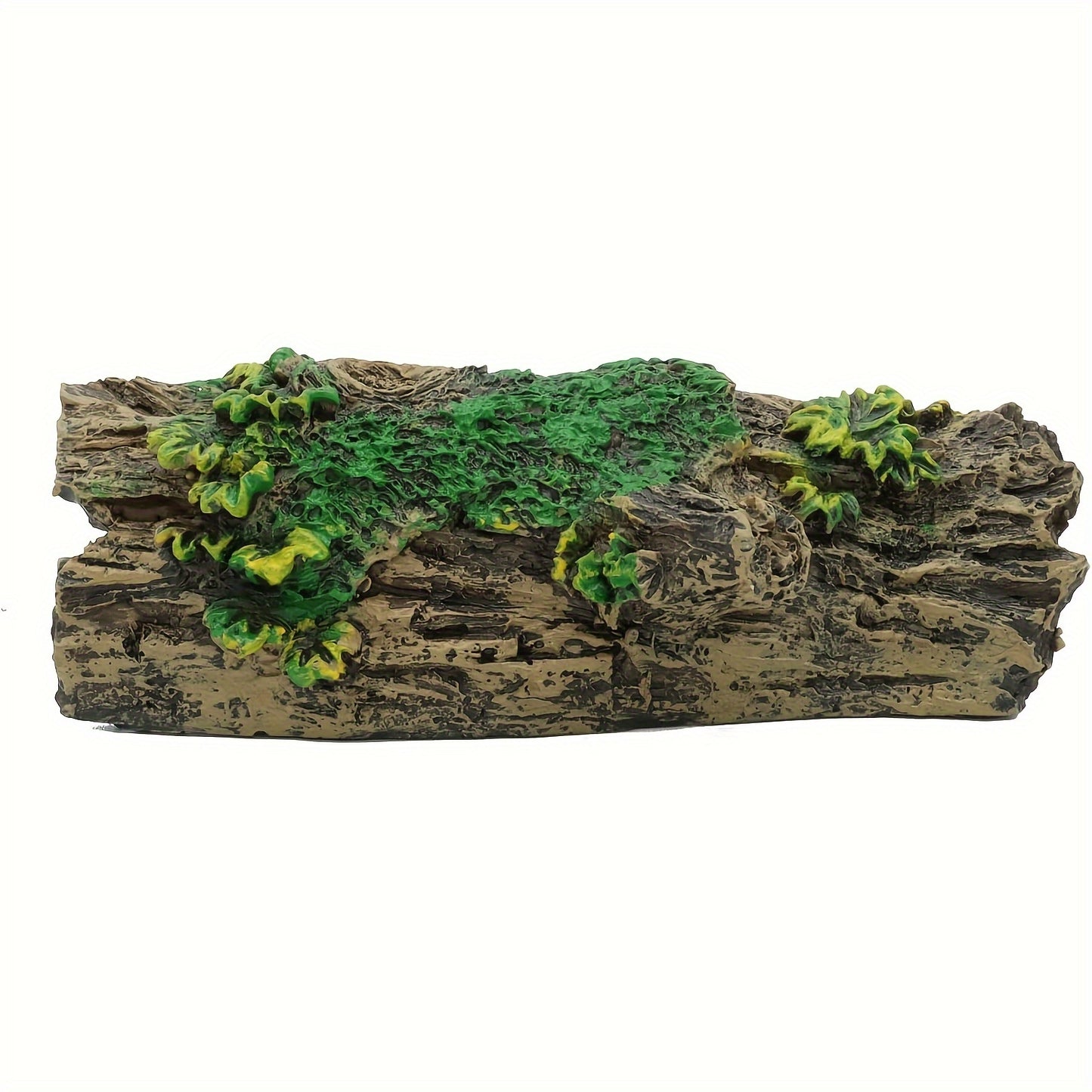 Resin Hollow Tree Stump Cave Ornament for Fish Tank, Reptile Hideaway Habitat Decor, Aquatic Animal Shelter Accessory