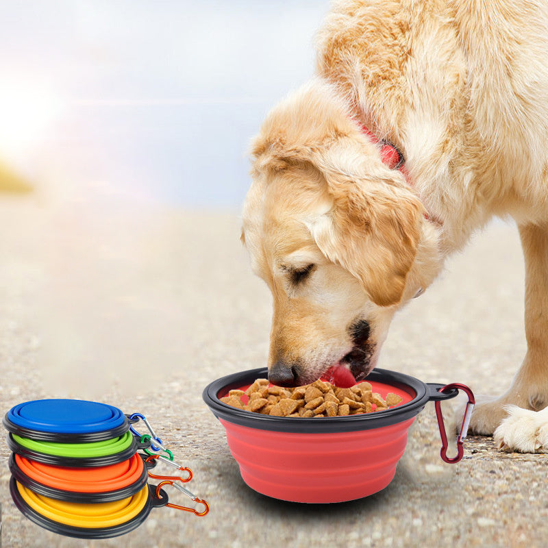 Keep Your Dog Hydrated On-the-Go: Portable Foldable Pet Water Feeder For All Sizes!