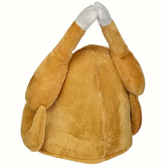 2pcs Plush Turkey Hats for Thanksgiving - Perfect for Party Costumes, Cosplay & Decorations