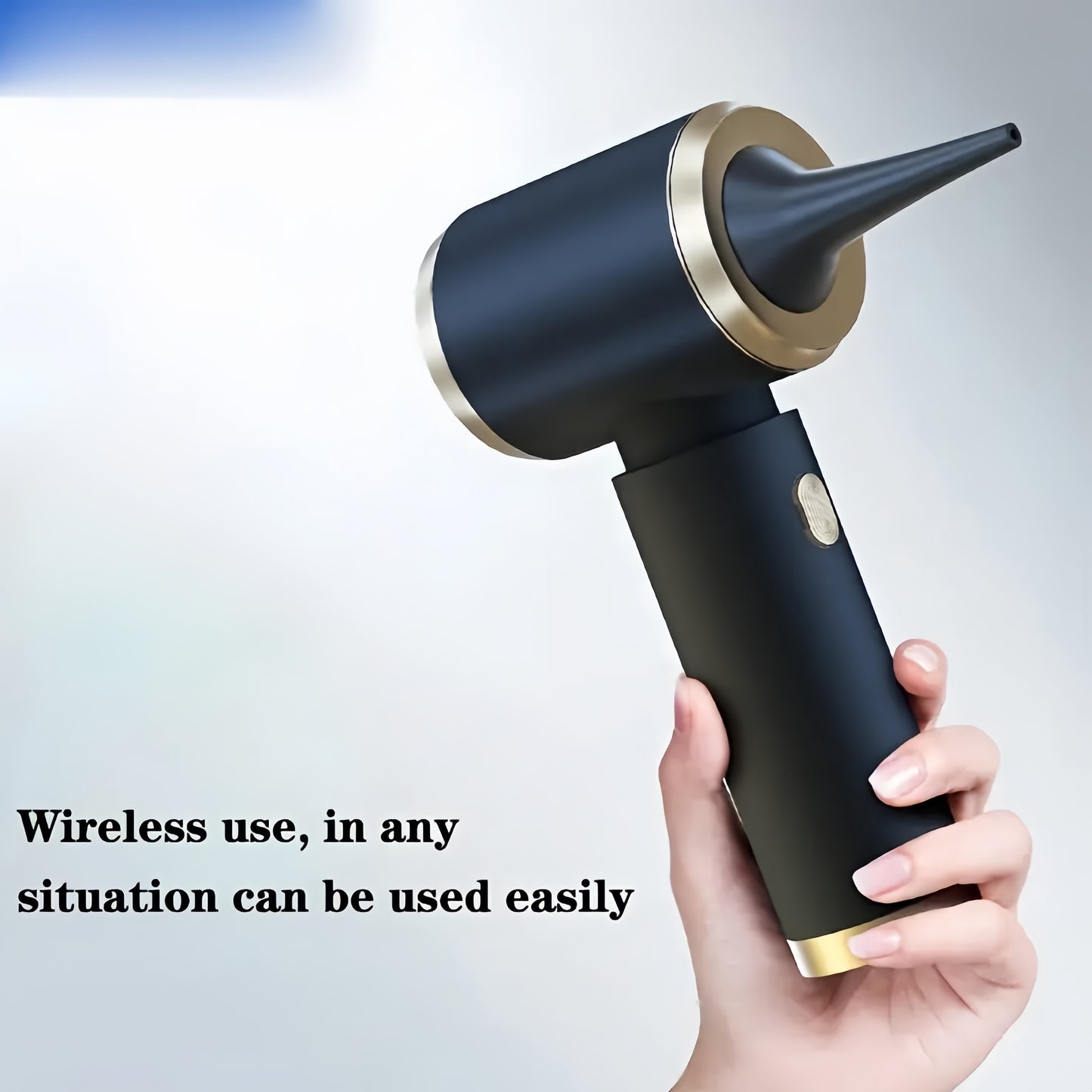 3-in-1 High-Power Wireless Handheld Vacuum Cleaner - Strong Suction, Blowing Pump, Portable, Dual-Use for Car and Home, Lightweight, Cordless, Rechargeable, Easy to Use and Store