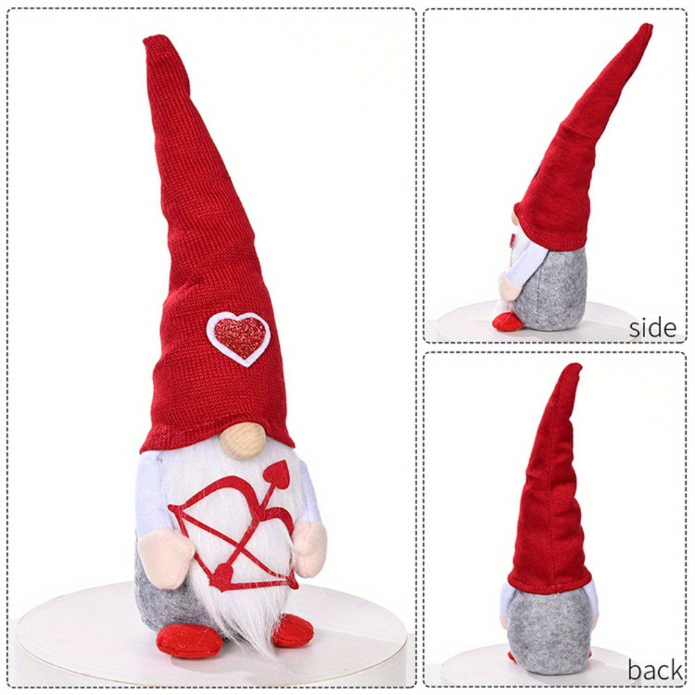 2PCS Adorable Scandinavian Tomte Elf Gnomes Plush, Valentine's Day Decoration, Home Table Decor, Sweet Gifts for Him/Her