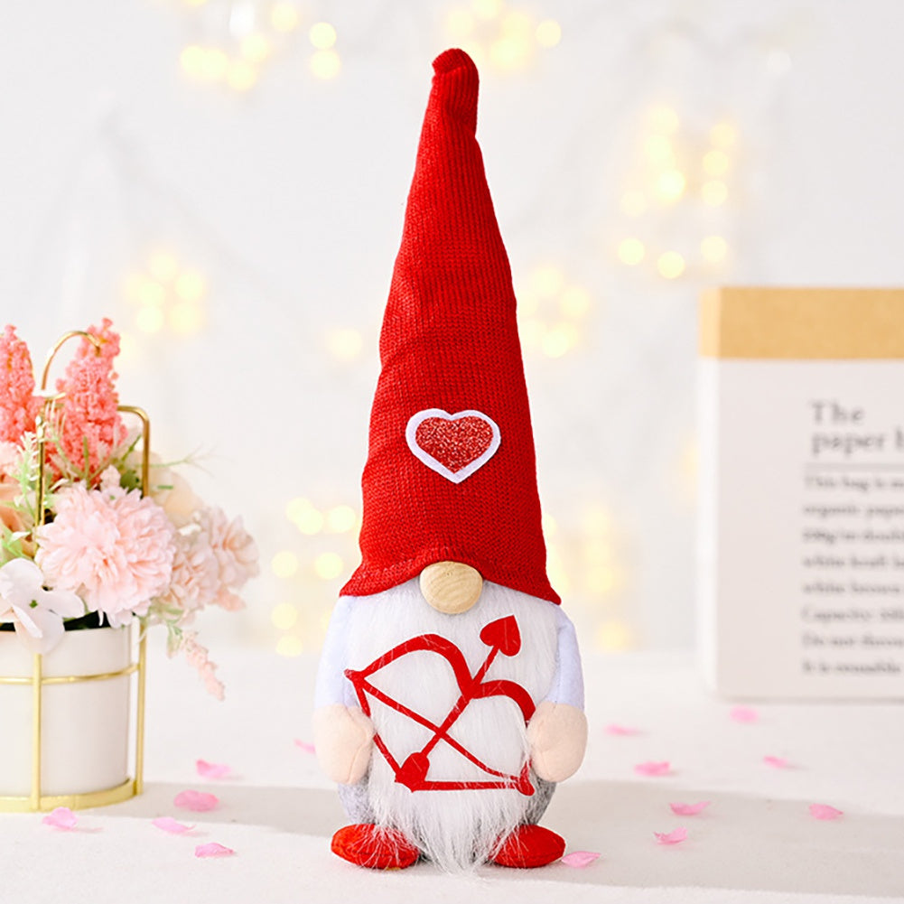 2PCS Adorable Scandinavian Tomte Elf Gnomes Plush, Valentine's Day Decoration, Home Table Decor, Sweet Gifts for Him/Her