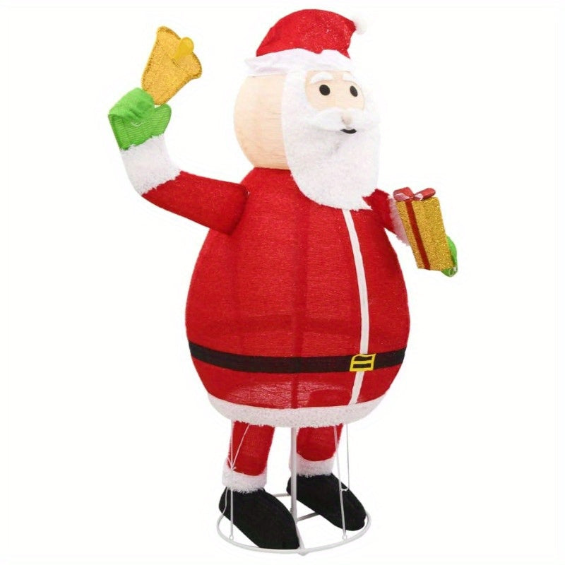 Decorative Christmas Santa Claus Statue Luxury Fabric 6ft