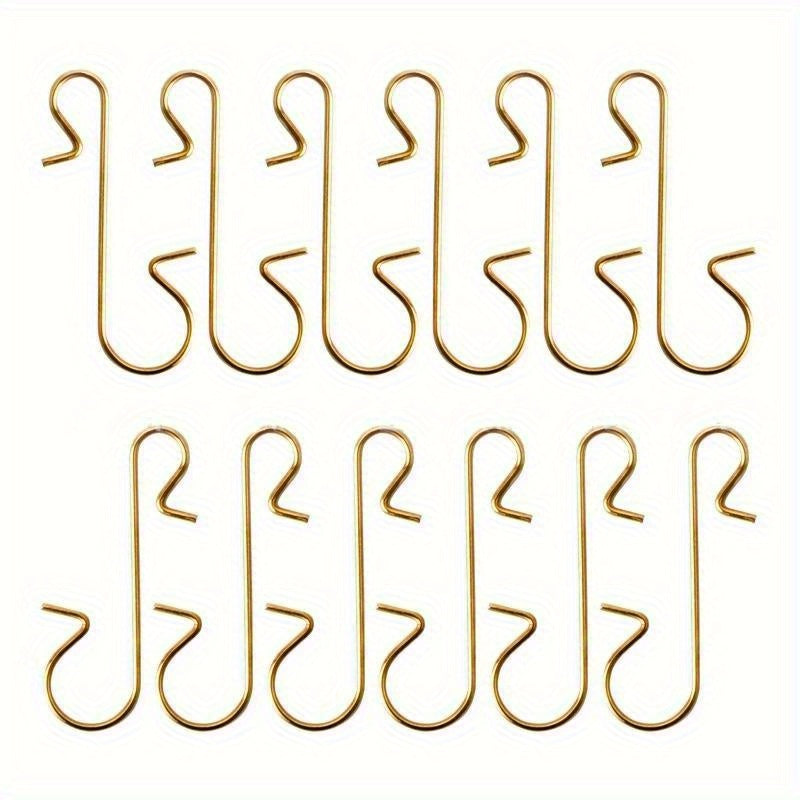 150pcs Multifunctional S-Shaped Christmas Tree Ornament Hooks - Durable Metal, Perfect for Holiday Decorations