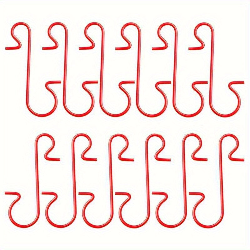 150pcs Multifunctional S-Shaped Christmas Tree Ornament Hooks - Durable Metal, Perfect for Holiday Decorations