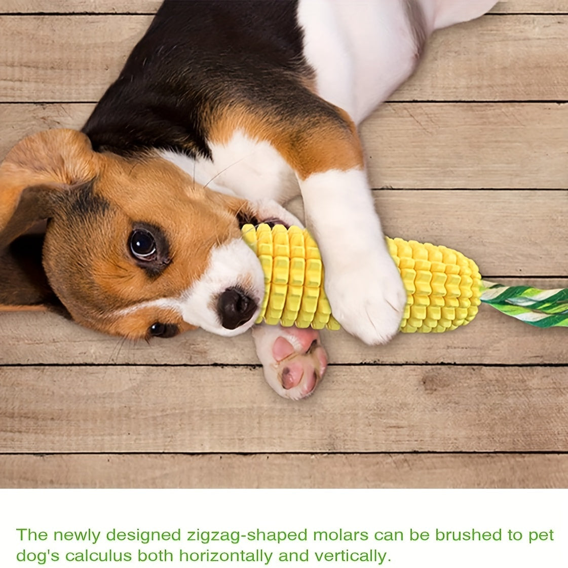 1pcs Dog Toy, Dog Chew Toy for Aggressive Chewers, Tough Durable Squeaky Interactive Dog Toy, Puppy Teeth Chew Corn Cob Toy for Small Large Breeds