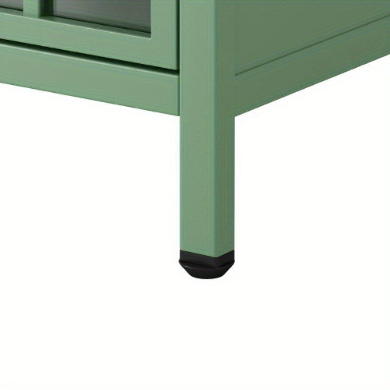 2-Piece Green Nightstand/ Bedside Table. Storage Cabinet. Solid Tabletop. For Bedroom & Living Room. Sofa Side Coffee Table. Stylish & Functional.