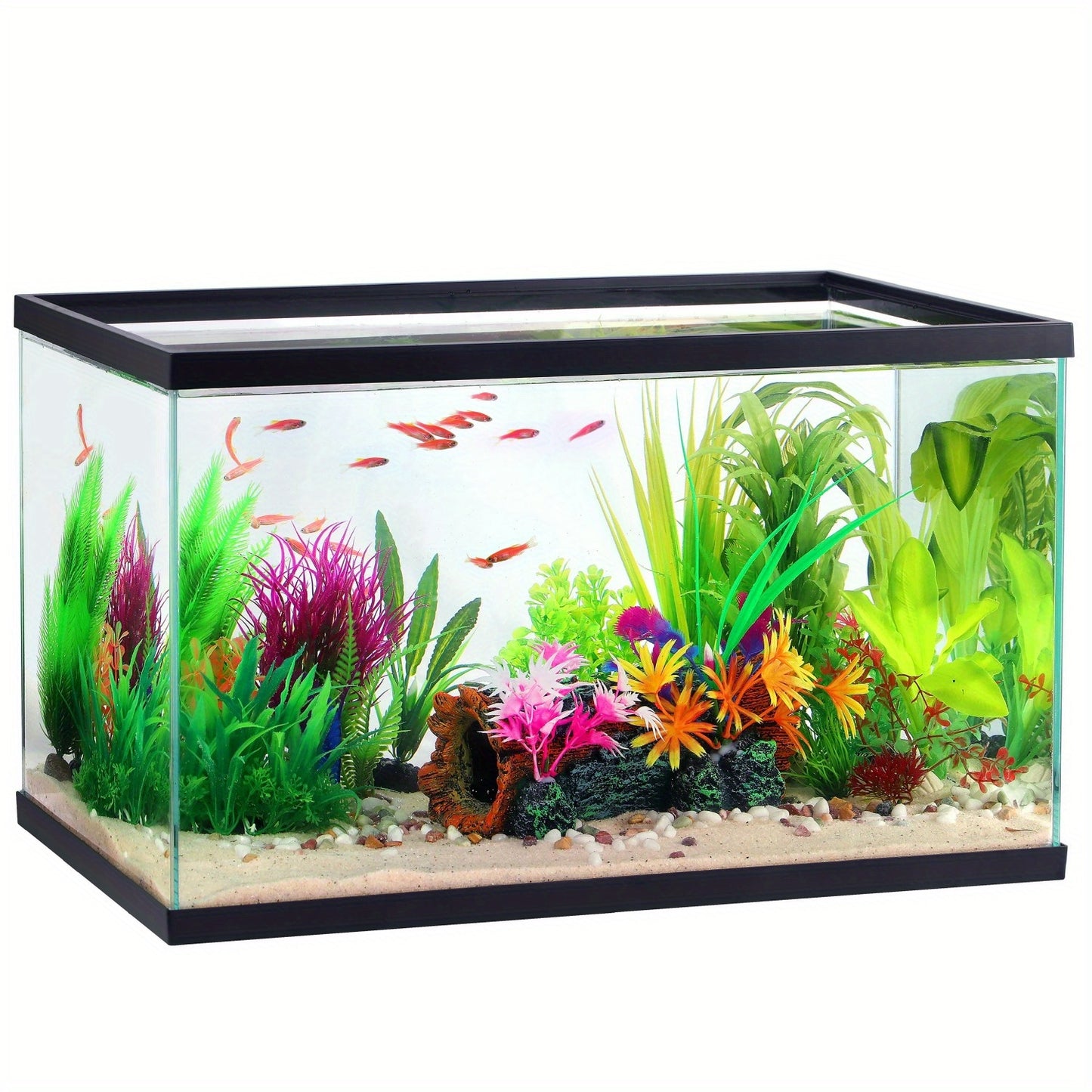 Aquarium 10 Gallons, Rectangular Fish Tank, Transparent Glass Tank