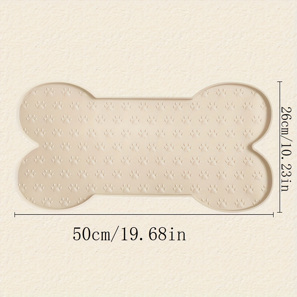 Silicone Dog Feeding Mat with Raised Edges,