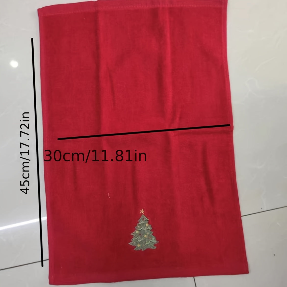 Christmas Towel Set - 3-Piece Holiday Cotton Bath & Kitchen Towels with Embroidered Santa, Snowman, and Christmas Tree - 98% Cotton 2% Microfiber Festive Home Warming Gift Decor