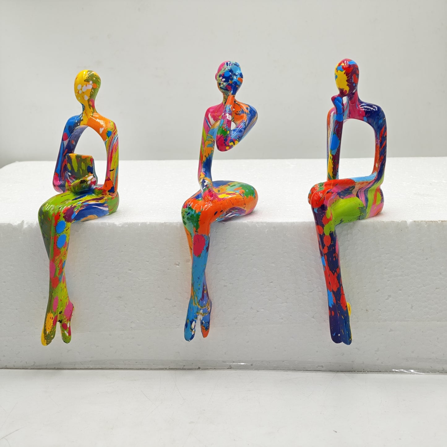 3 Pieces Resin Abstract Figure Statues: Modern, Durable, and Suitable for Home Decoration - Perfect for Any Occasion