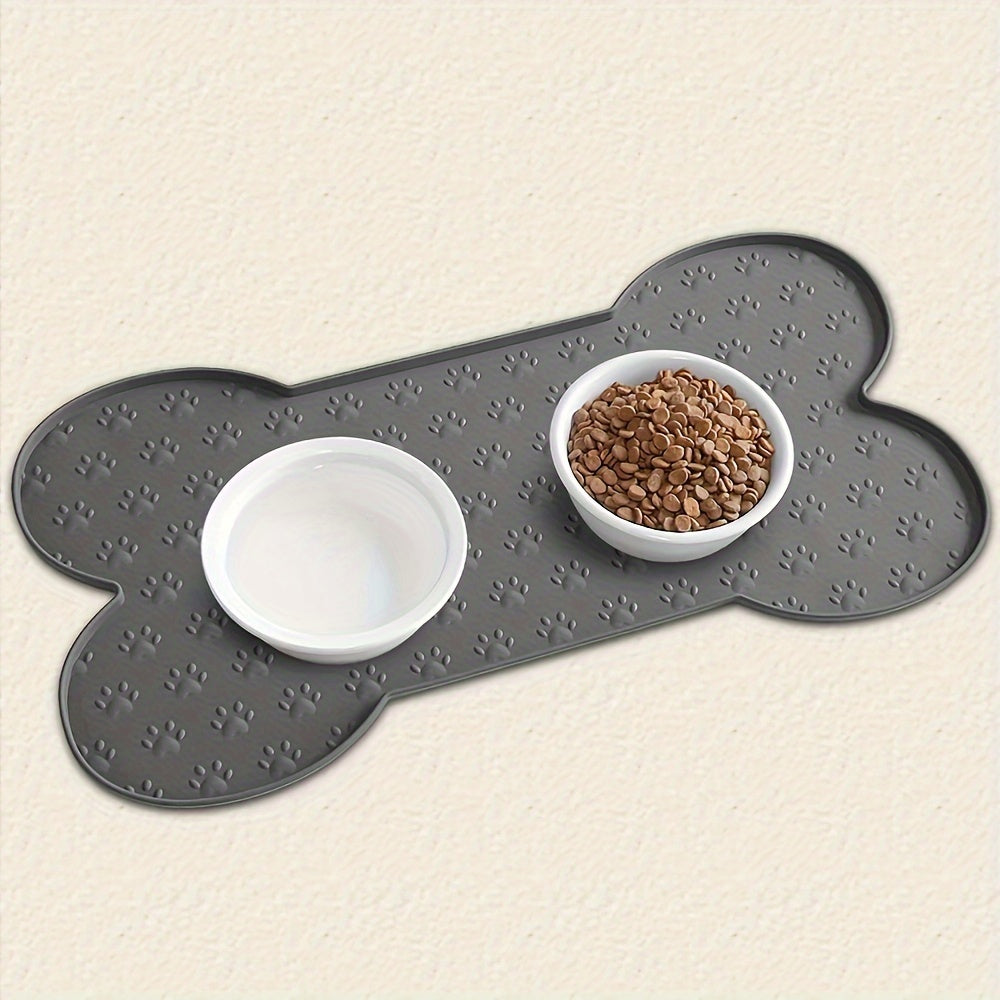 Silicone Dog Feeding Mat with Raised Edges,