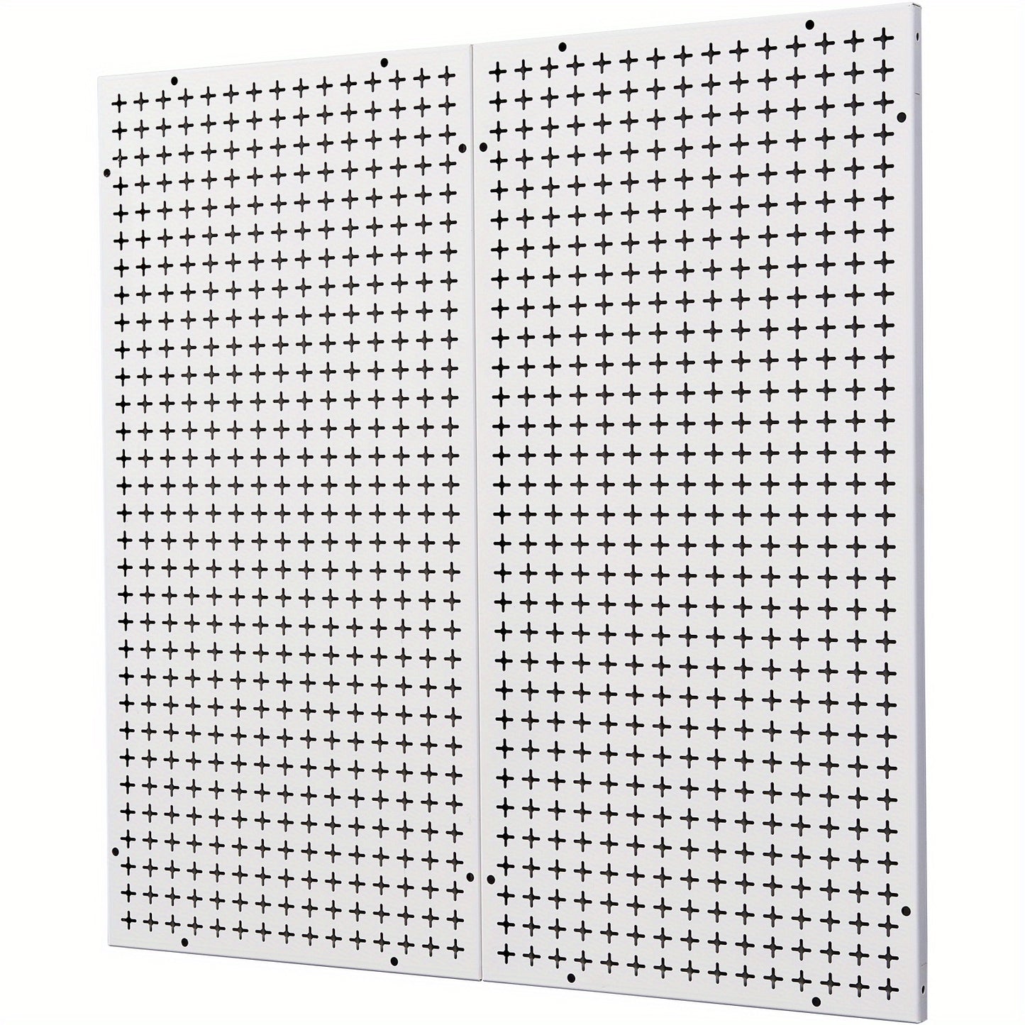 VEVOR Pegboard Wall Organizer 32" x 32", 330LBS Loading Garage Metal Pegboard Organizer, 2-Pack Wall Mount Tool Storage Peg Boards with Customized Grooves Fit 1/4" and 1/8" Hooks for Warehouse Garage