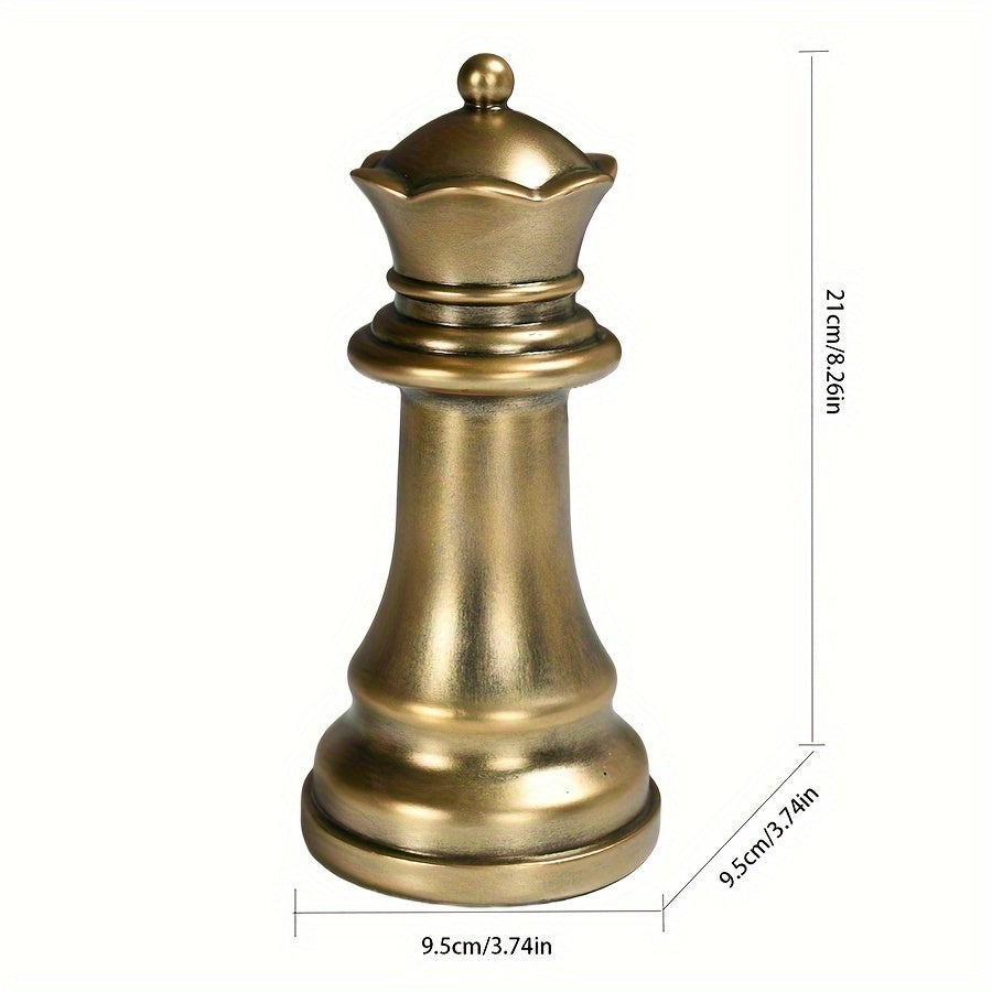 Resin Chess King Decorative Piece: Suitable for Indoor and Outdoor Use, Perfect for Christmas Decorating