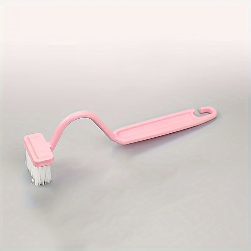 V-Shaped Toilet Brush - Small Corner Cleaning Brush, Household Bathroom Artifact, Wall-Hanging, Manual Power, for Toilet Cleaning