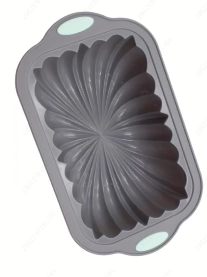 1pc Flower-Shaped Rectangle Cake Pan - 10.94''x6.45'' Silicone Baking Mold for Perfect Cake Release - Non-Stick, Easy Clean, Heat Resistant Oven Accessories for Home Kitchen Baking Tools and Gadgets