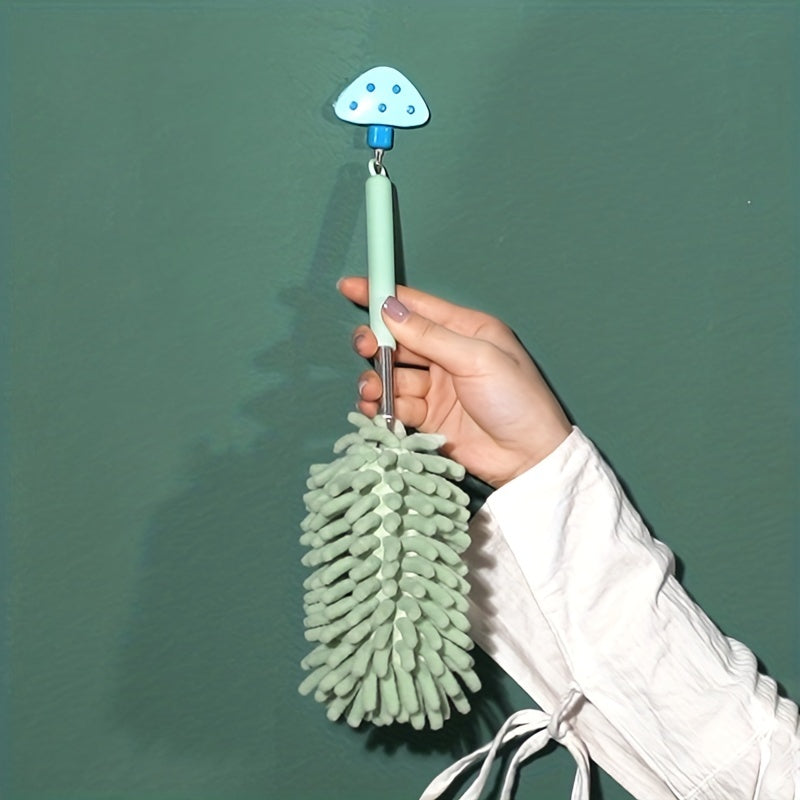 1pc Telescopic Microfiber Feather Duster - Effortless Reach, Deep Cleaning - Essential Household Dusting Tool for Seamless Home Maintenance