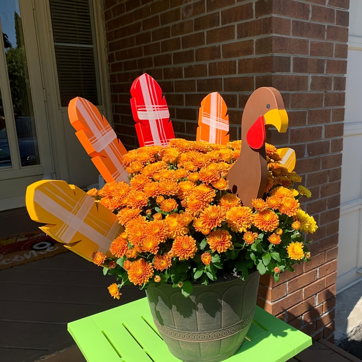 DIY Wooden Turkey Planter Kit - Perfect for Thanksgiving & Harvest Decor, Handcrafted Garden Accent, Ideal Gift for Home & Outdoor Festivities