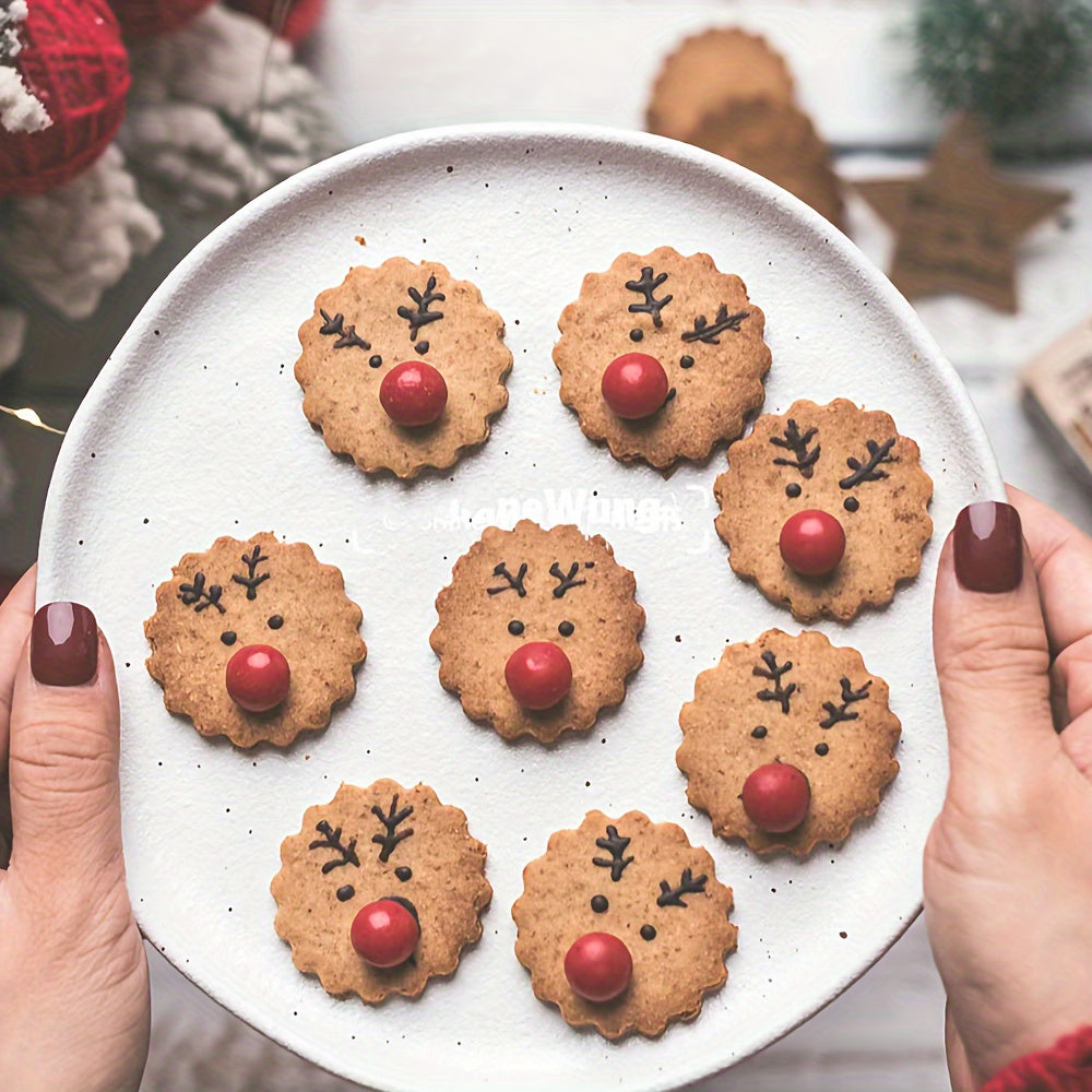 9pcs Stainless Steel Cookie Cutter Set - Perfect for Christmas & Everyday Holiday Parties, Includes Pancake Molds