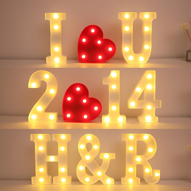 1pc LED Love Lamp Heart Shape Light Small Night Light Christmas Layout Creative Supplies Room Layout, Valentine's Day Christmas & Halloween Decorations