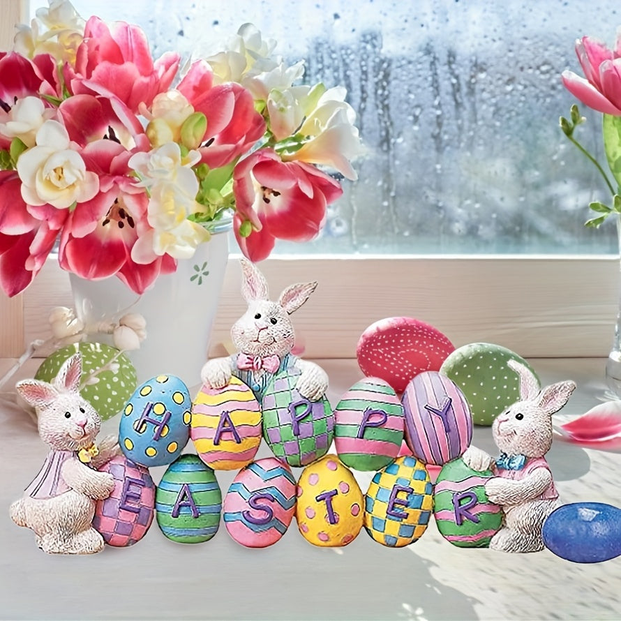 Easter Spring Bunny Decoration Easter Decorations Cute Craft Easter Bunny Figures Farmhouse Home Decor