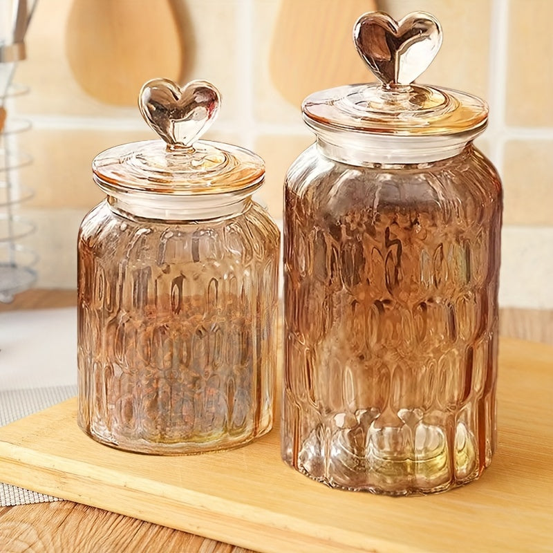 3/2, 650ml-1400ml, Pieces, Glass Food Storage Jars With Airtight Clamp Lids, Airtight Glass Jars, Clear Storage Containers, Suitable Kitchen Containers For Storing Sugar, Flour, Grains, Coffee, Spices, Storage Sugar, Cereal,