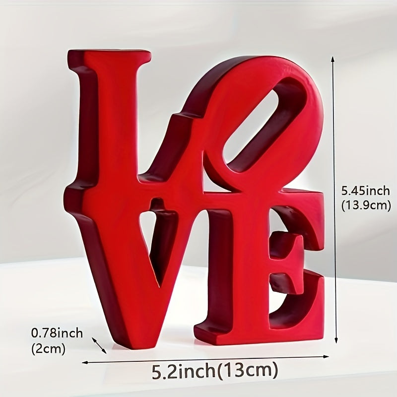 1PCS LOVE Couple Wooden Decoration Sculpture Decoration Valentine's Day Decoration Couple's Birthday Gift Wedding Decoration Wedding Anniversary