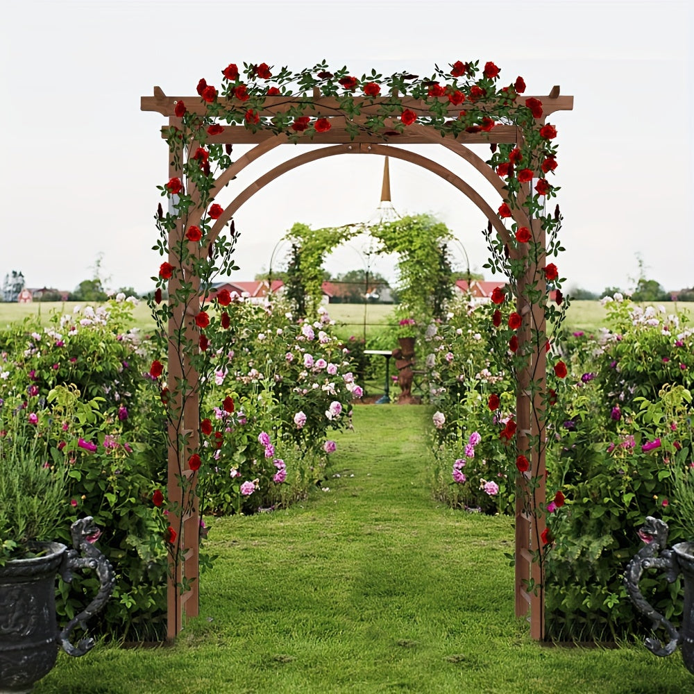 Dark Brown Garden Arch, Beautiful and Practical Design