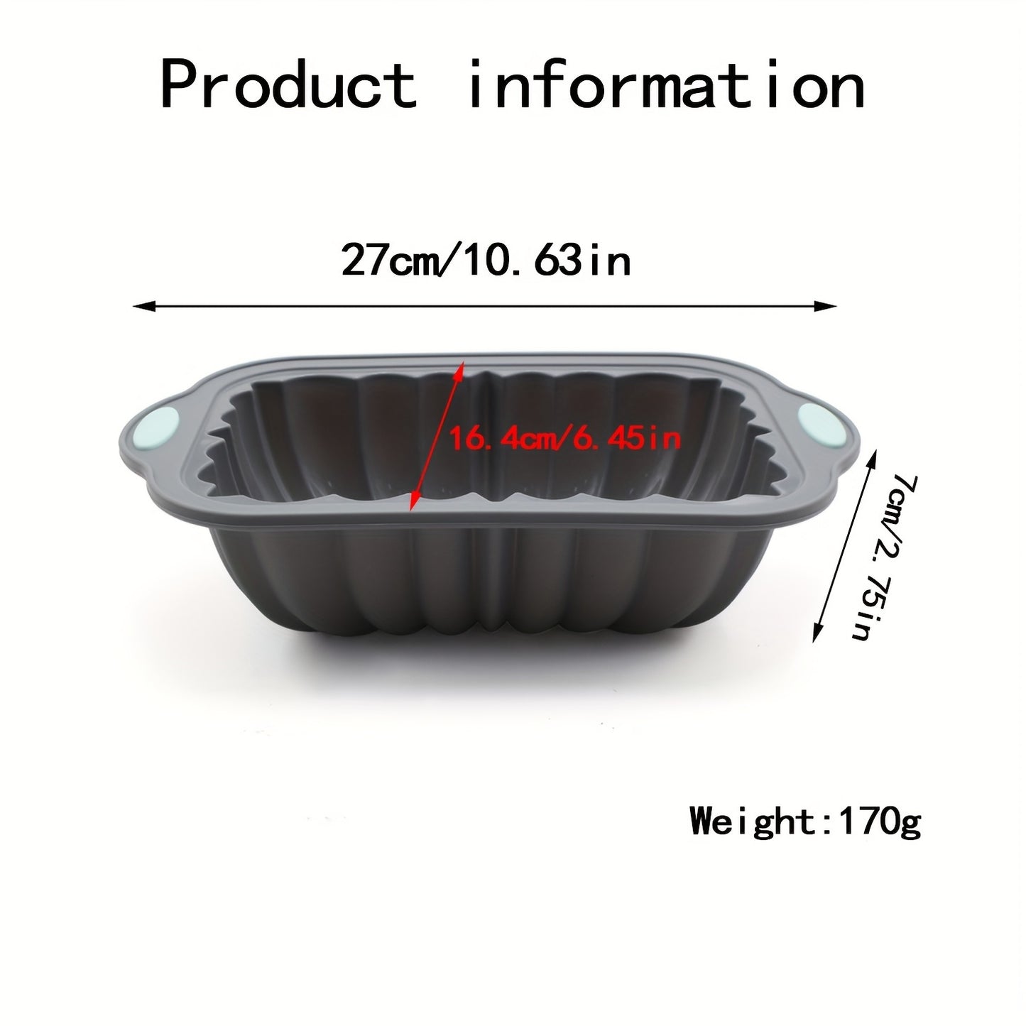 1pc Flower-Shaped Rectangle Cake Pan - 10.94''x6.45'' Silicone Baking Mold for Perfect Cake Release - Non-Stick, Easy Clean, Heat Resistant Oven Accessories for Home Kitchen Baking Tools and Gadgets