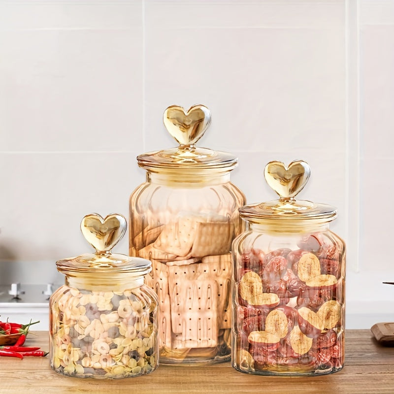 3/2, 650ml-1400ml, Pieces, Glass Food Storage Jars With Airtight Clamp Lids, Airtight Glass Jars, Clear Storage Containers, Suitable Kitchen Containers For Storing Sugar, Flour, Grains, Coffee, Spices, Storage Sugar, Cereal,