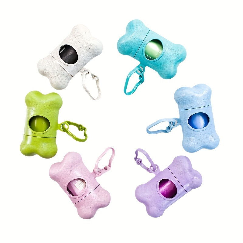 Durable Plastic Bone-Shaped Dog Waste Dispenser,