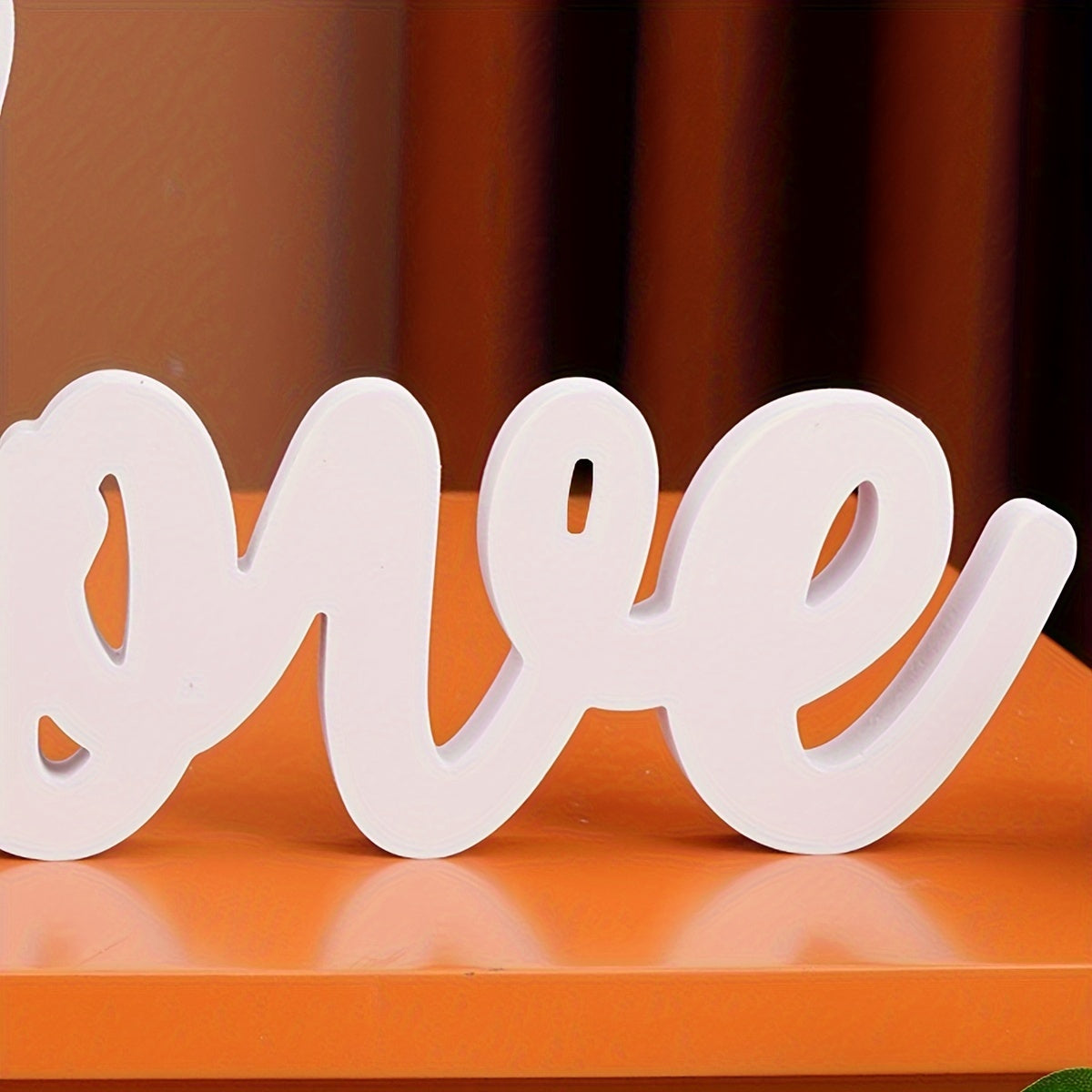 1pc Modern Simplicity "LOVE" Letter Sign - Collectible Figurine - White Plastic Chevron Board Tabletop Decor with Romantic Typography for Wedding, Valentine's Day, Engagement Party Decorations and Home Accent