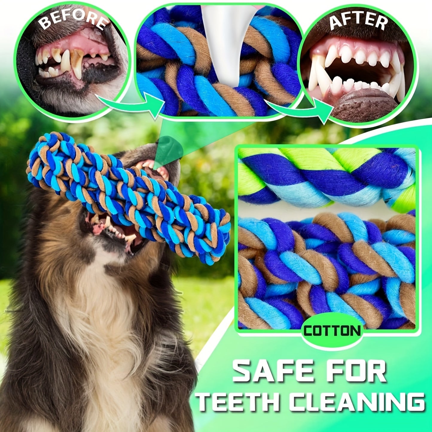 14-Pack XL Durable Dog Chew Toys