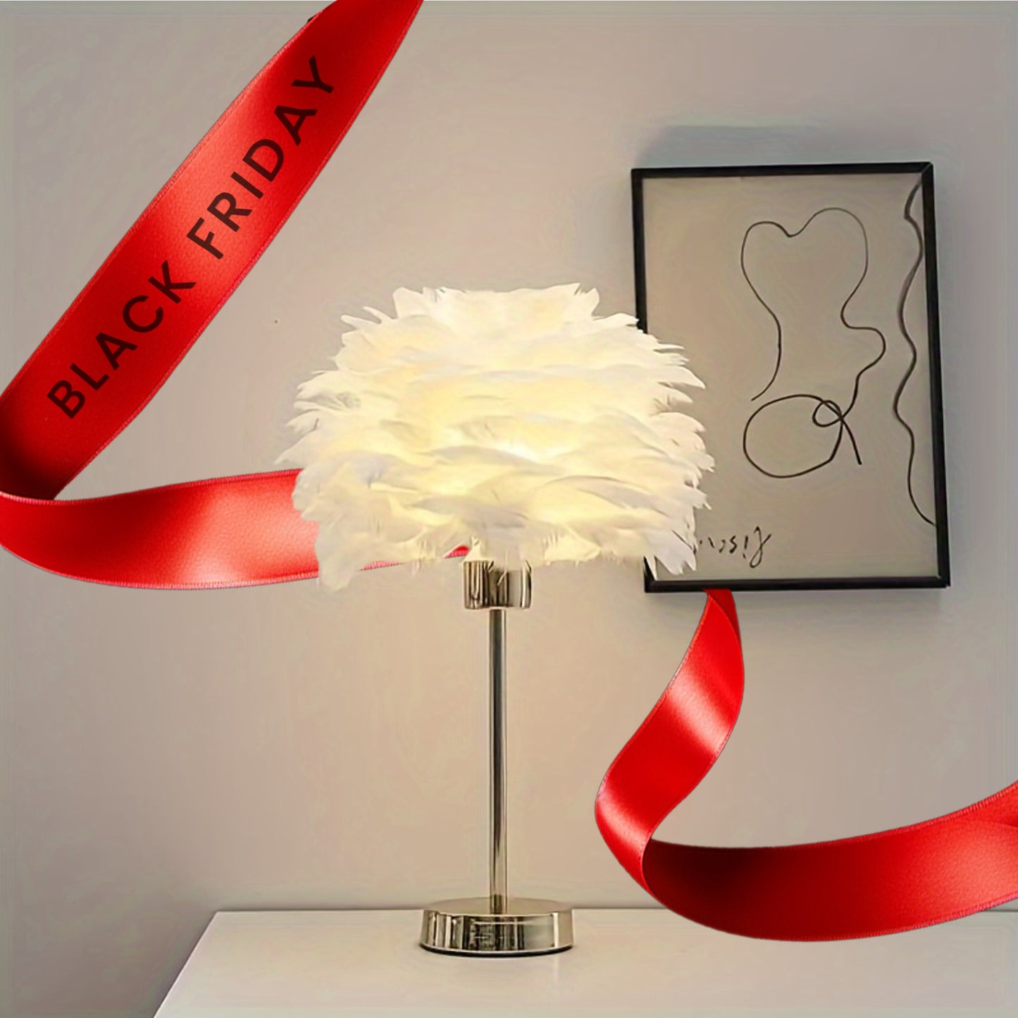 Chic USB-Powered Table Lamp with Dimmable LED Light - Perfect for Bedroom, Living Room & Home Decor | Ideal Holiday Gift